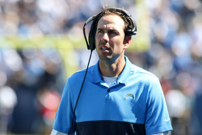 Shane Steichen during his time as the Los Angeles Chargers assistant quarterbacks coach in 2019