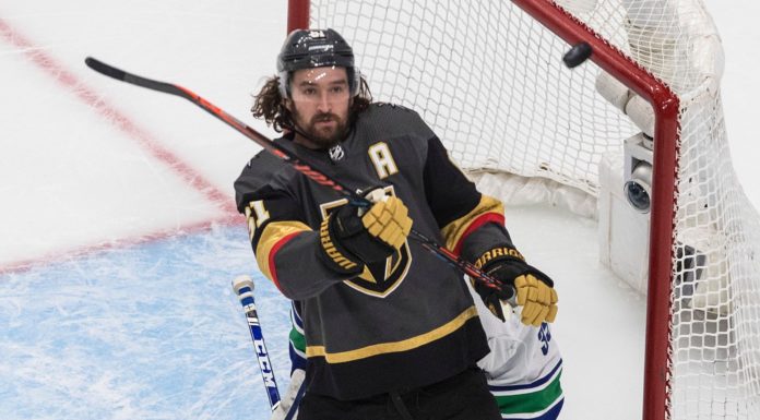 Vegas Golden Knights' Mark Stone in 2020