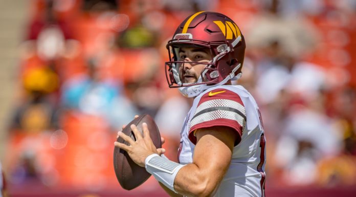 Two Groups Ready to Meet Dan Snyder’s $6 Billion Asking Price for the Commanders Washington Commanders quarterback Sam Howell in August 2022