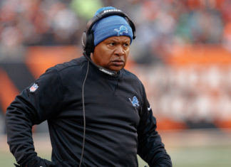 Jim Caldwell with the Detroit Lions in 2017