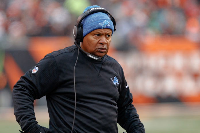 Jim Caldwell with the Detroit Lions in 2017