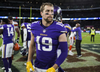 Adam Thielen with the Minnesota Vikings in 2017.