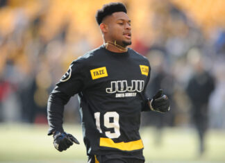JuJu Smith-Schuster with Steelers in 2018