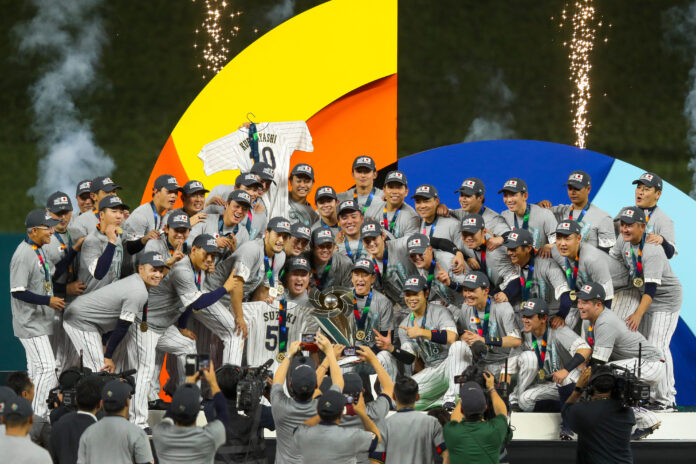 Japan at the World Baseball Classic Final in March 2023