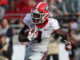 Mecole Hardman with the Georgia Bulldogs in 2018