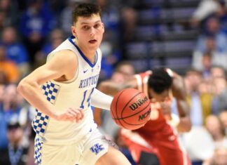 Tyler Herro with Kentucky Wildcats in 2019