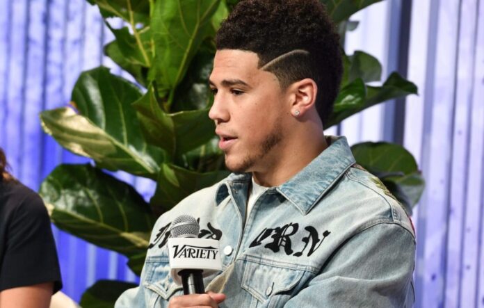 Suns' star guard Devin Booker at Variety Sports Entertainment Summit in 2017