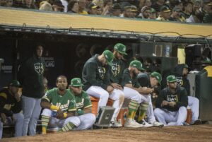 The Oakland Athletics at Oakland-Alameda County Coliseum in 2019