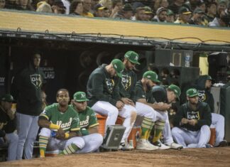 The Oakland Athletics at Oakland-Alameda County Coliseum in 2019