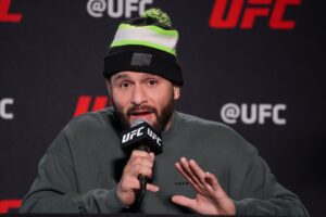 Jorge Masvidal meets with the press in 2022