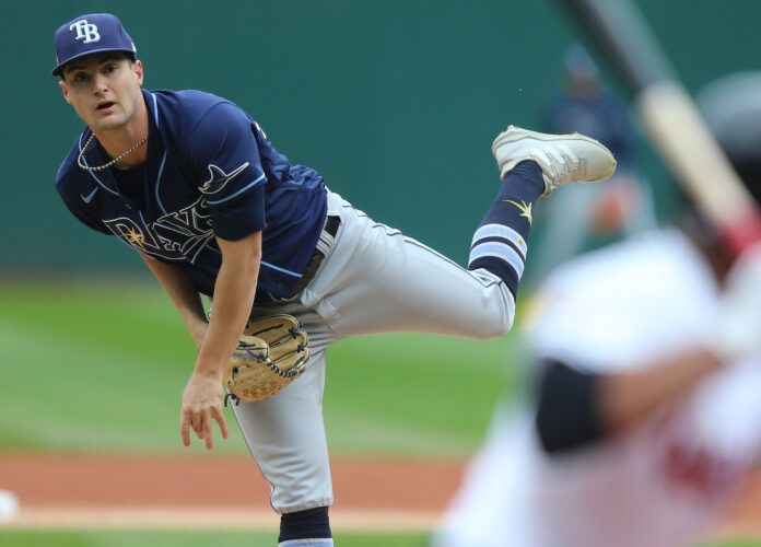 Tampa Bay Rays starting pitcher Shane McClanahan