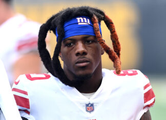 Richie James with the New York Giants in 2022