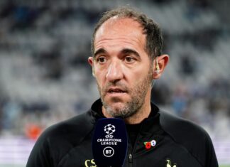 Cristian Stellini with Tottenham Hotspur in 2022