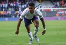 Marcus Rashford of England in 2019