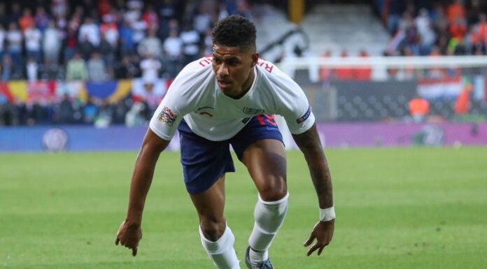 Marcus Rashford of England in 2019
