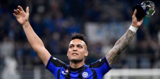 Lautaro Martinez with Inter in May 2023