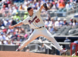 Atlanta Braves pitcher Mike Soroka in 2019