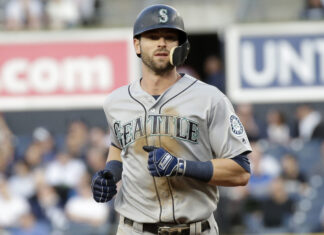 Mitch Haniger with the Seattle Mariners in 2019