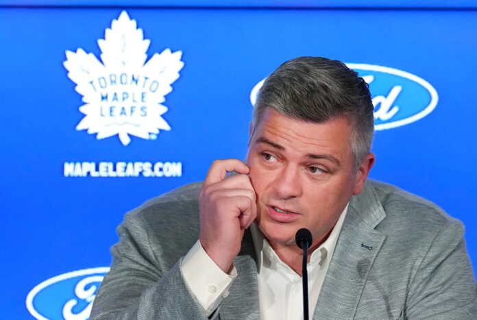 Toronto Maple Leafs head coach Sheldon Keefe in May 2022.