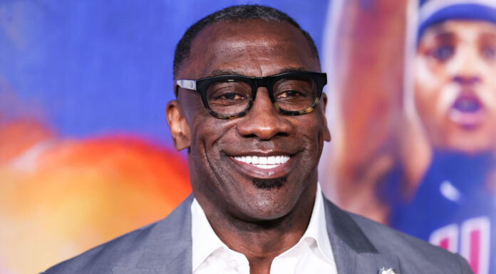 American sports analyst and former American football tight end Shannon Sharpe arrives at the Los Angeles special screening of "The Redeem Team" in 2022