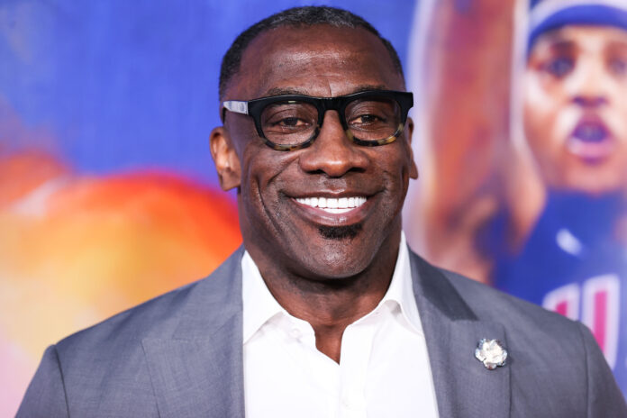 American sports analyst and former American football tight end Shannon Sharpe arrives at the Los Angeles special screening of 