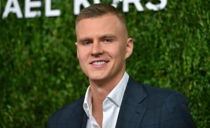 Kristaps Porzingis at the 12th Annual God's Love We Deliver "Golden Heart Awards" in 2018