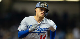 Enrique Hernandez with the Los Angeles Dodgers in 2019