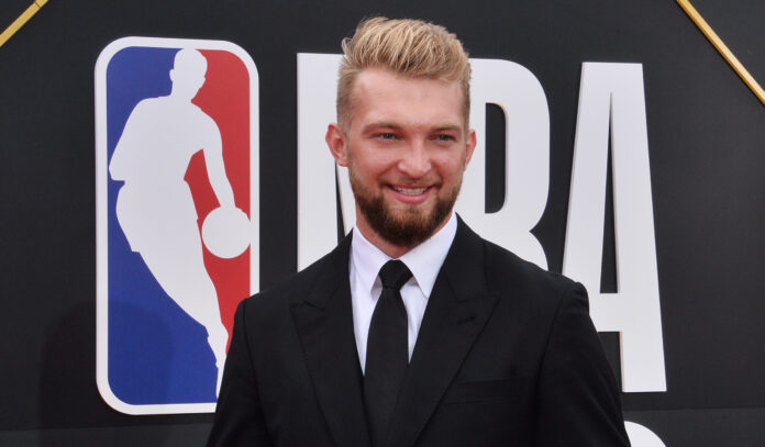 Domantas Sabonis attends the 3rd annual NBA Awards in 2019