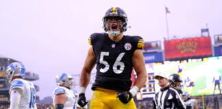 Alex Highsmith with the Pittsburgh Steelers in 2021