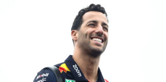 Daniel Ricciardo arrives before practice ahead of the Formula 1 Grand Prix of Canada in June 2023
