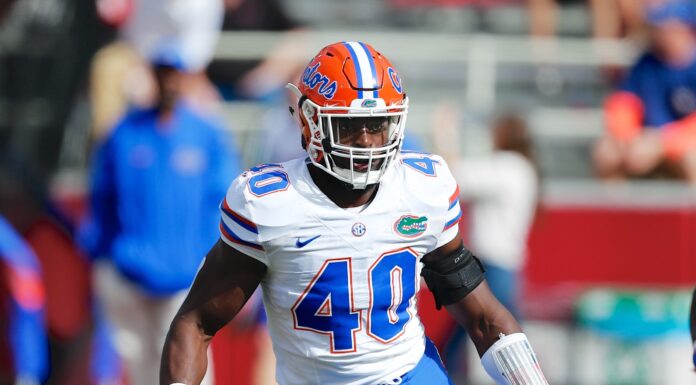 Jarrad Davis with the Florida Gators in 2016