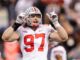 Ohio State Buckeyes defensive lineman Nick Bosa in 2017.