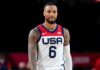 Damian Lillard with Team United States in 2021
