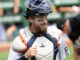 Tigers Move on From Veteran Catcher Eric Haase, Pick Up Carson Kelly Detroit Tigers catcher Eric Haase in August 2023