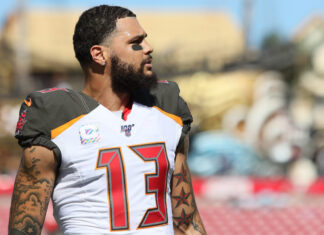 Mike Evans with the Tampa Bay Buccaneers in 2019.