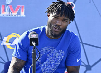 Los Angeles Rams running back Cam Akers in 2022