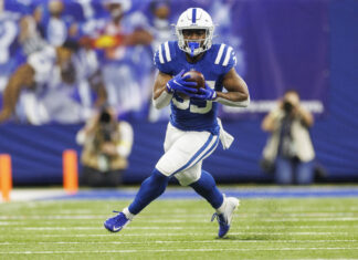 Deon Jackson with Indianapolis Colts in 2023.