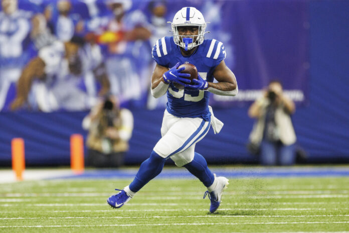 Deon Jackson with Indianapolis Colts in 2023.