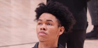 Anfernee Simons with the Portland Trail Blazers in 2019