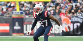 J.C. Jackson with the New England Patriots in 2021