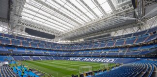 Bernabéu Stadium in Madrid Spain in September 2023