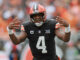 Cleveland Brown's quarterback Deshaun Watson in September 2023