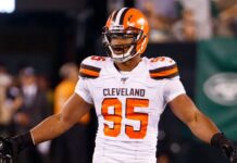 Cleveland Browns defensive end Myles Garrett in 2019
