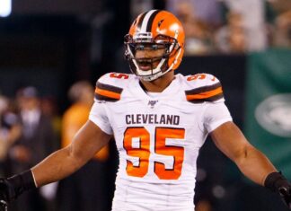 Cleveland Browns defensive end Myles Garrett in 2019