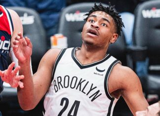 Cam Thomas with the Brooklyn Nets in 2022