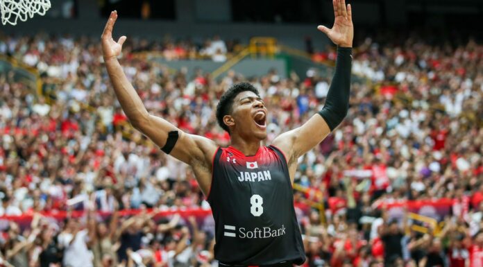 Rui Hachimura with Japan in 2019