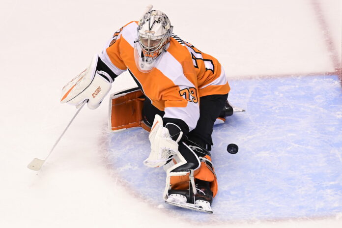 Philadelphia Flyers goaltender Carter Hart in 2020