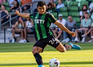 Nick Lima with Austin FC in May 2022