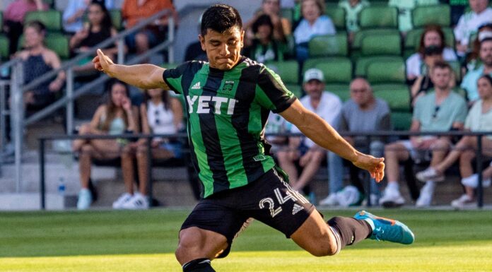 Nick Lima with Austin FC in May 2022