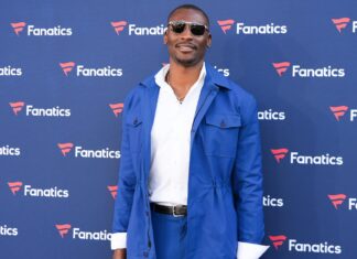 Bismack Biyombo at Michael Rubin's Annual Fanatics Super Bowl Party in February 2023